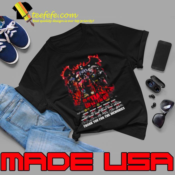 Dc Batman Thank You For The Memories Signatures shirt