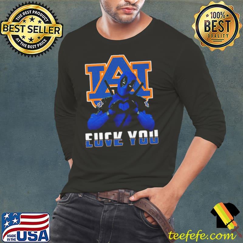 Deadpool Auburn Tigers Love You and Fuck Your Shirt Long Sleeve Tee Deadpool Auburn Tigers Love You and Fuck Your Shirt Long Sleeve Tee