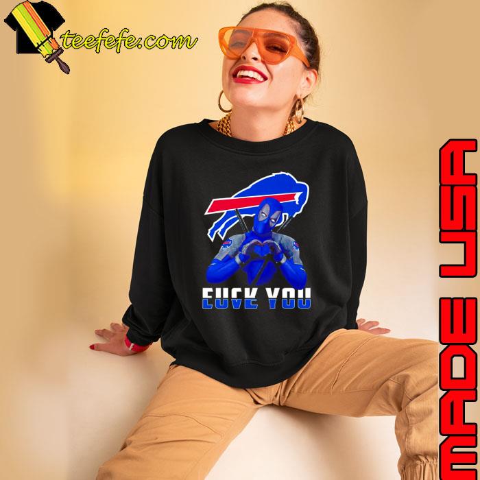 Deadpool Buffalo Bills love you s Sweatshirt Deadpool Buffalo Bills love you s Sweatshirt
