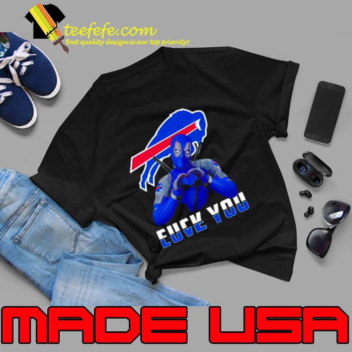 Deadpool Buffalo Bills love you shirt
