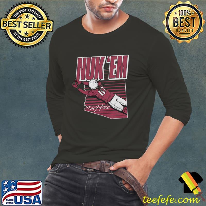 Deandre Hopkins Nuk 'em Signature an American football wide receiver T-Shirt Long Sleeve Tee Deandre Hopkins Nuk 'em Signature an American football wide receiver T-Shirt Long Sleeve Tee