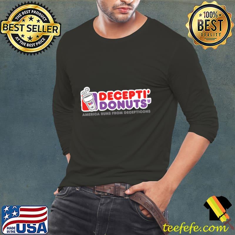 Deceptively Donut America Runs From Decepticons Good Full T-Shirt Long Sleeve Tee Deceptively Donut America Runs From Decepticons Good Full T-Shirt Long Sleeve Tee