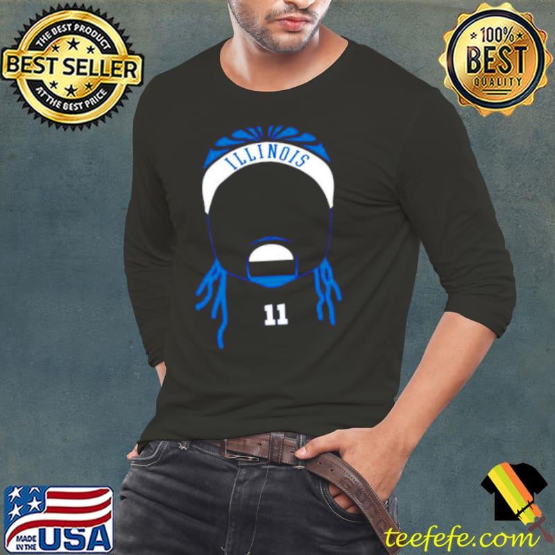 Dee Brown Illinois 11 s Long Sleeve Tee Dee Brown Illinois 11 s Long Sleeve Tee