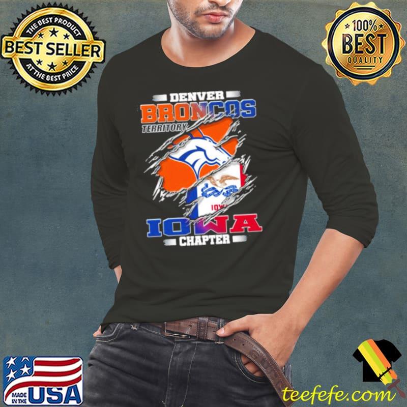 Denver Broncos Territory Iowa Chapter Shirt Long Sleeve Tee Denver Broncos Territory Iowa Chapter Shirt Long Sleeve Tee