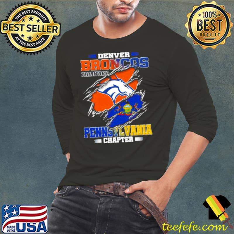 Denver Broncos Territory Pennsylvania Chapter Shirt Long Sleeve Tee Denver Broncos Territory Pennsylvania Chapter Shirt Long Sleeve Tee