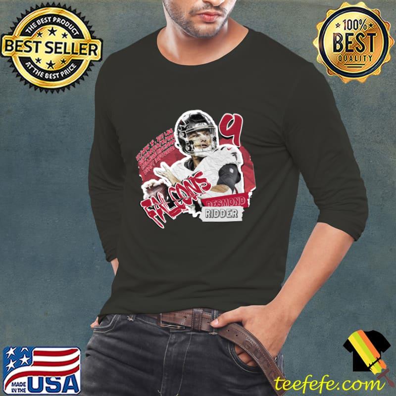 Desmond Ridder American football quarterback for the Atlanta Falcons NFL T-Shirt Long Sleeve Tee Desmond Ridder American football quarterback for the Atlanta Falcons NFL T-Shirt Long Sleeve Tee