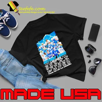 Detroit Lions Legends thank you for the memories signatures shirt