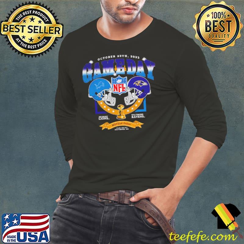 Detroit Lions vs Baltimore Ravens 2023 NFL season gameday s Long Sleeve Tee Detroit Lions vs Baltimore Ravens 2023 NFL season gameday s Long Sleeve Tee