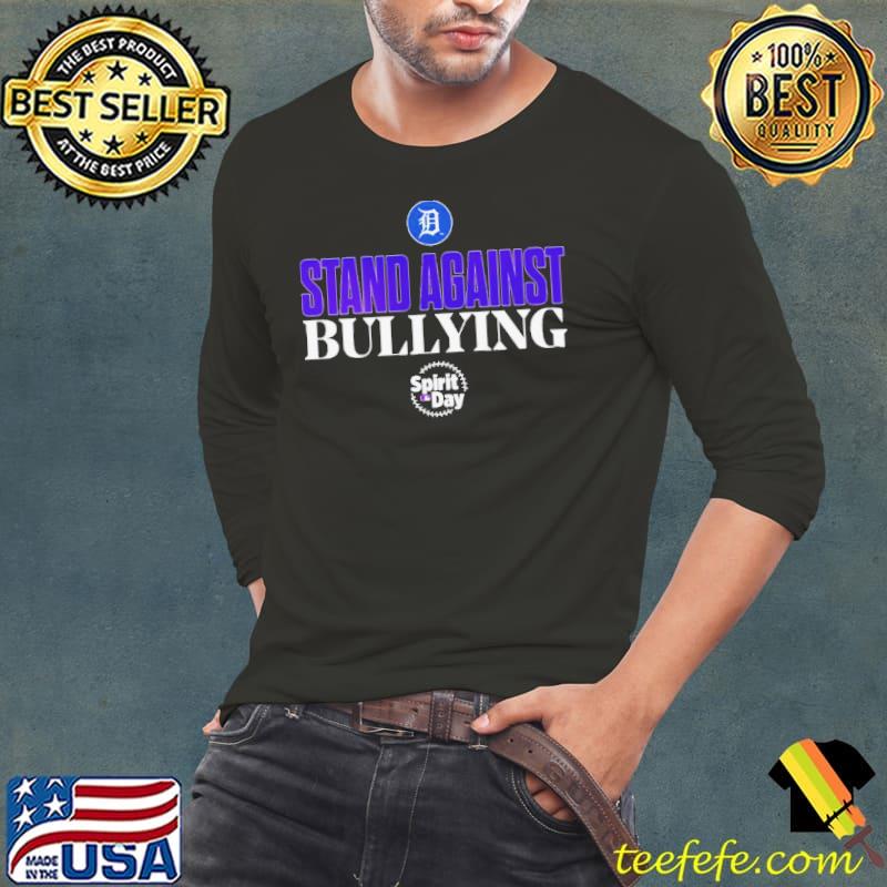 Detroit Tigers Spirit day stand against bullying s Long Sleeve Tee Detroit Tigers Spirit day stand against bullying s Long Sleeve Tee