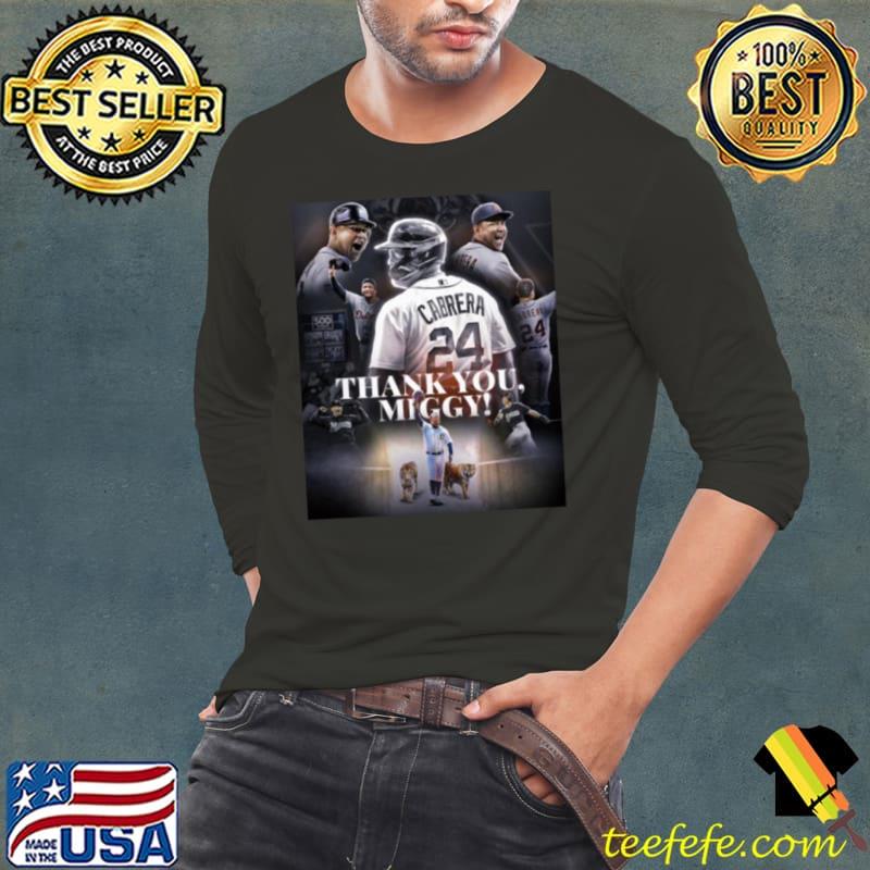 Detroit Tigers Thank You Miggy Forever Shirt Long Sleeve Tee Detroit Tigers Thank You Miggy Forever Shirt Long Sleeve Tee