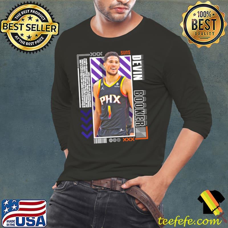 Devin Booker American professional basketball player for the Phoenix Suns NBA T-Shirt Long Sleeve Tee Devin Booker American professional basketball player for the Phoenix Suns NBA T-Shirt Long Sleeve Tee