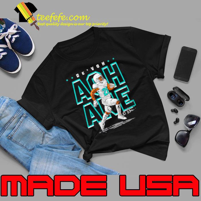 De’Von Achane Miami Player name football shirt De’Von Achane Miami Player name football shirt