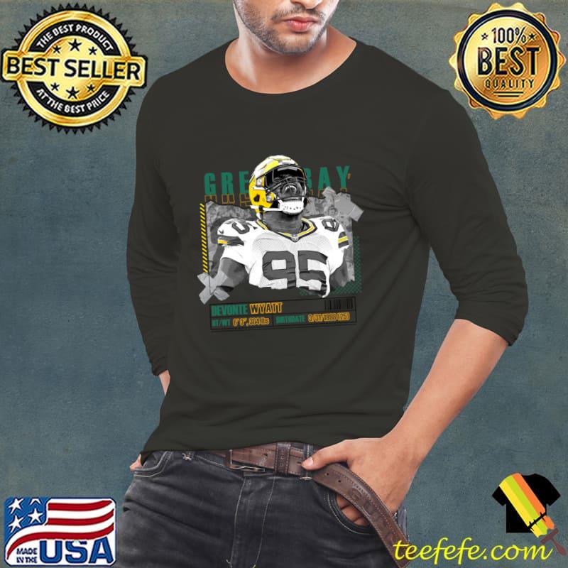 Devonte Wyatt American football defensive end Packers T-Shirt Long Sleeve Tee Devonte Wyatt American football defensive end Packers T-Shirt Long Sleeve Tee
