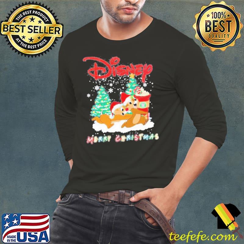disney Merry Christmas Unisex Shirt Long Sleeve Tee disney Merry Christmas Unisex Shirt Long Sleeve Tee