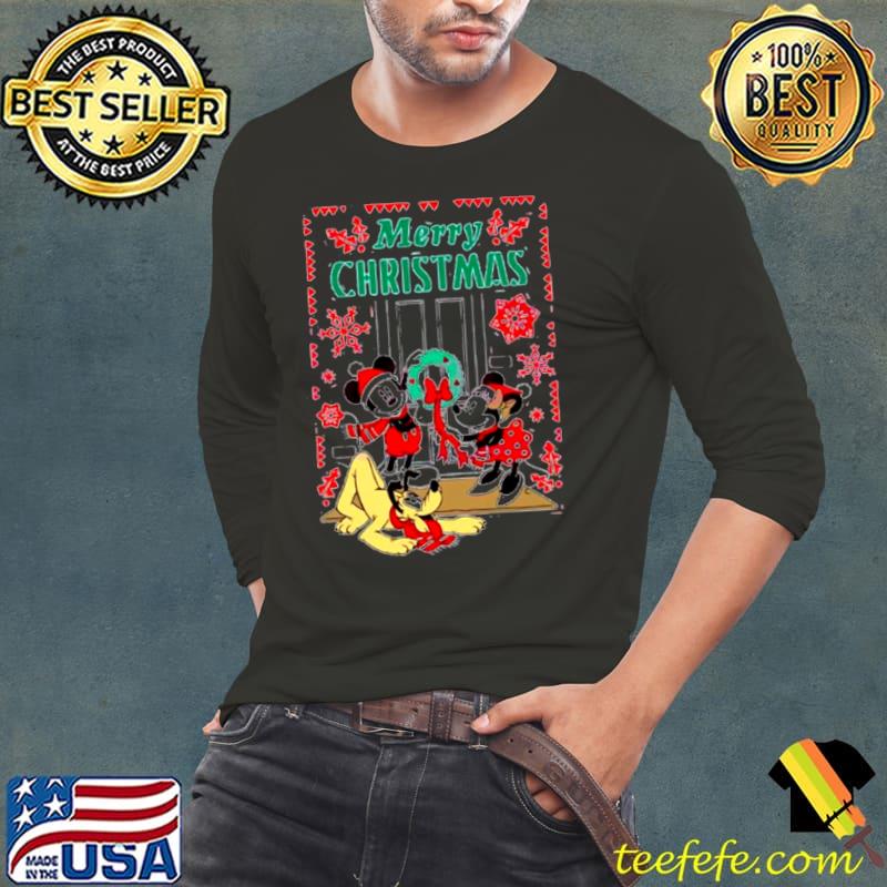 Disney Mickey Minnie pluto merry Christmas shirt