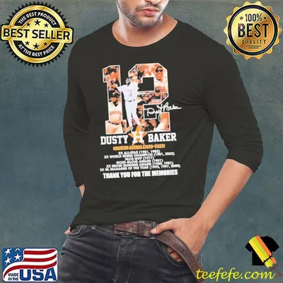 Dusty Baker Houston Astros 2020 – 2023 Thank You For The Memories Shirt