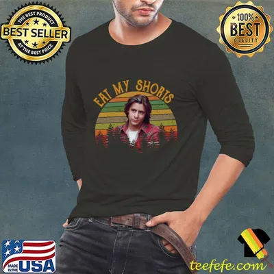 Eat My Shorts Vintage Sunset John Bender he Breakfast Club T-Shirt