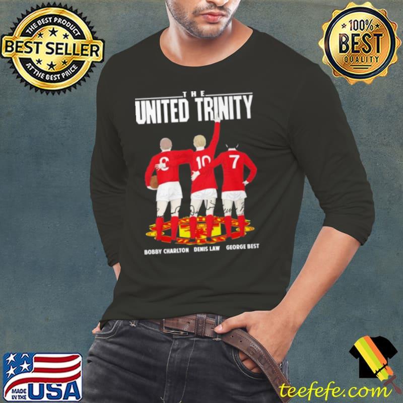 Edition 2023 The United Trinity Bobby Charlton Denis Law George Best Shirt