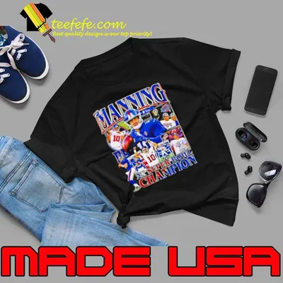 Eli Manning New York Giants 2x Super Bowl Champion Football Logo Vintage 2023 Shirt