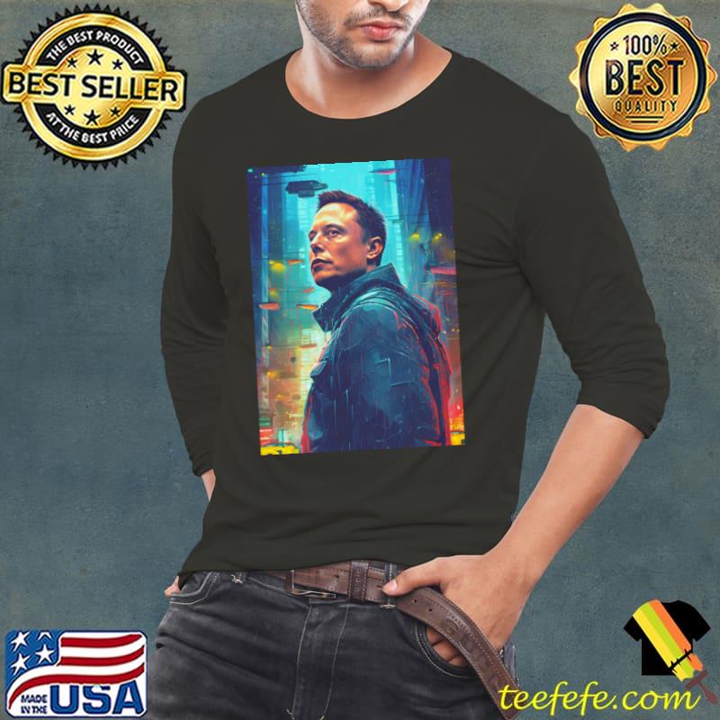 Elon Musk Cyberpunk Art founder chaiman ceo and chief technology T-Shirt Long Sleeve Tee Elon Musk Cyberpunk Art founder chaiman ceo and chief technology T-Shirt Long Sleeve Tee