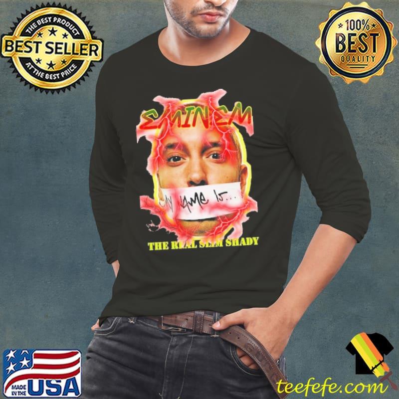 Eminem My Name Is Shirt Long Sleeve Tee Eminem My Name Is Shirt Long Sleeve Tee