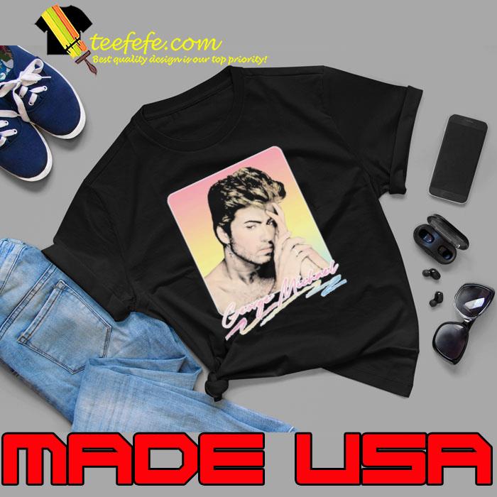 Faded Vintage Look Original Design George Michael Shirt