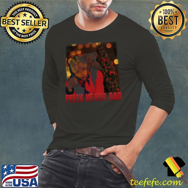 Felix Never Bad Stray Kids Christmas Evel shirt