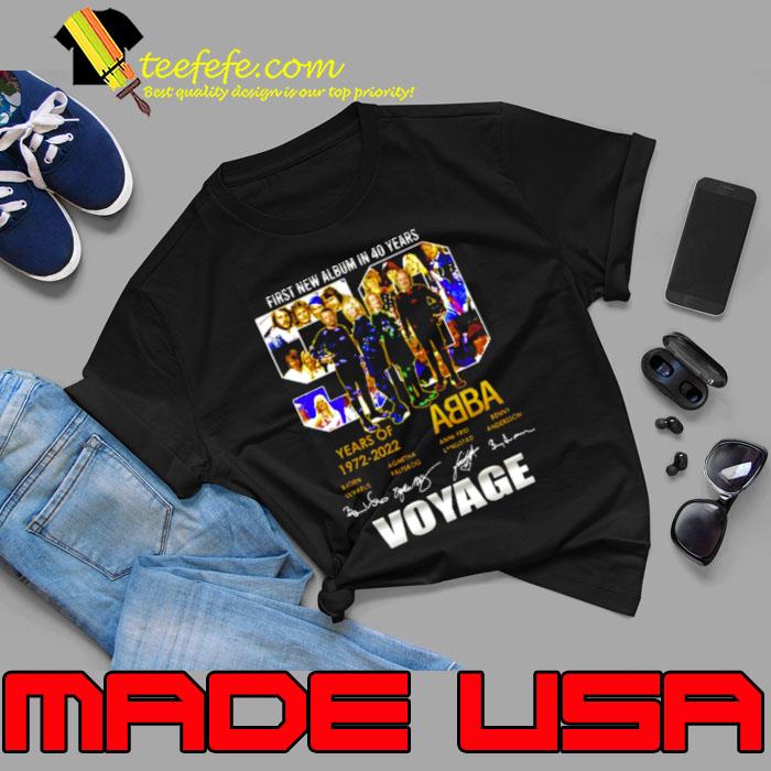 First New Album In 40 Years 50 Years 1972 2022 Abba Signatures shirt