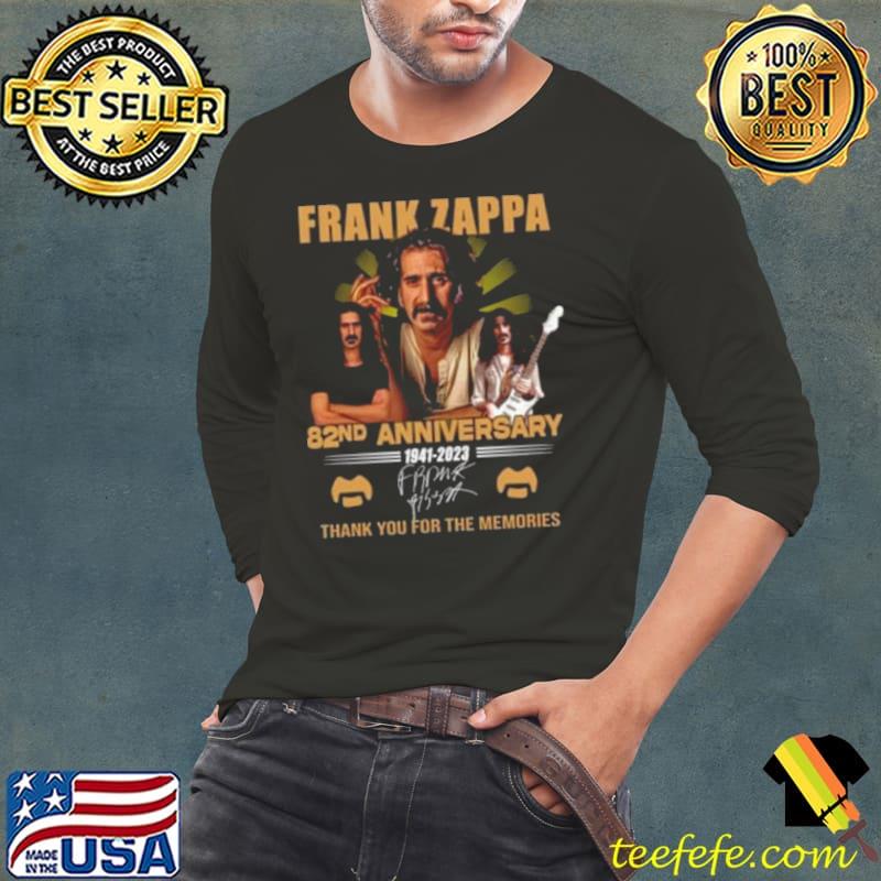 Frank Zappa 82nd Anniversary 1941 – 2023 Thank You For The Memories Signature s Long Sleeve Tee Frank Zappa 82nd Anniversary 1941 – 2023 Thank You For The Memories Signature s Long Sleeve Tee