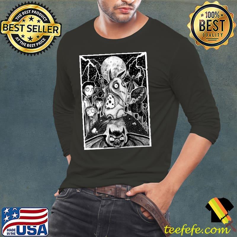 Frankenweenie Chraractes Nightmare Before Christmas Shirt Long Sleeve Tee Frankenweenie Chraractes Nightmare Before Christmas Shirt Long Sleeve Tee