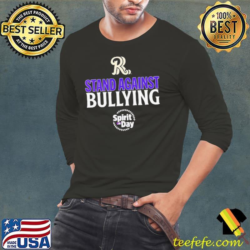 Frisco RoughRiders Spirit day stand against bullying s Long Sleeve Tee Frisco RoughRiders Spirit day stand against bullying s Long Sleeve Tee
