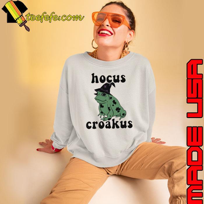 Frog Hocus Croakus Halloween s Sweatshirt Frog Hocus Croakus Halloween s Sweatshirt