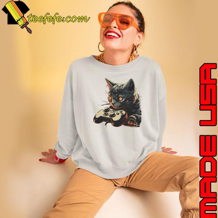 Funny Cat Video Games Shirt Funny Cat Video Games Shirt
