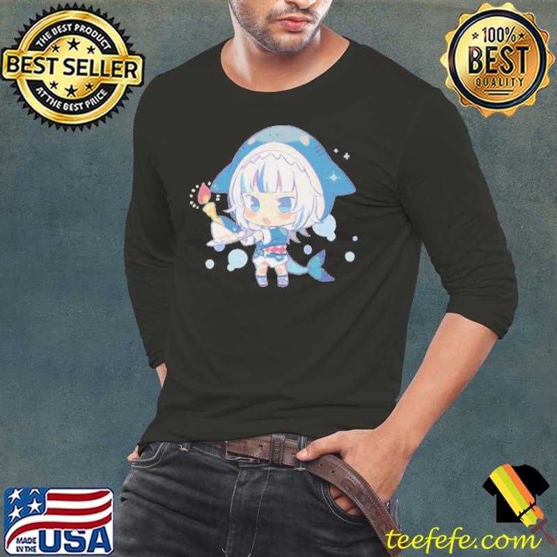 Gawr Gura - Hololive Shirt Long Sleeve Tee Gawr Gura - Hololive Shirt Long Sleeve Tee