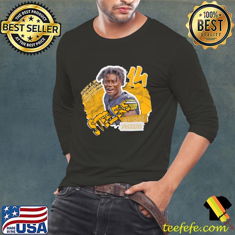 George Pickens American football wide receiver for the Pittsburgh Steelers NFL T-Shirt Long Sleeve Tee George Pickens American football wide receiver for the Pittsburgh Steelers NFL T-Shirt Long Sleeve Tee