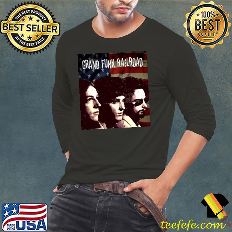 Grand Funk Railroad The Legend Music 1970s Shirt Long Sleeve Tee Grand Funk Railroad The Legend Music 1970s Shirt Long Sleeve Tee
