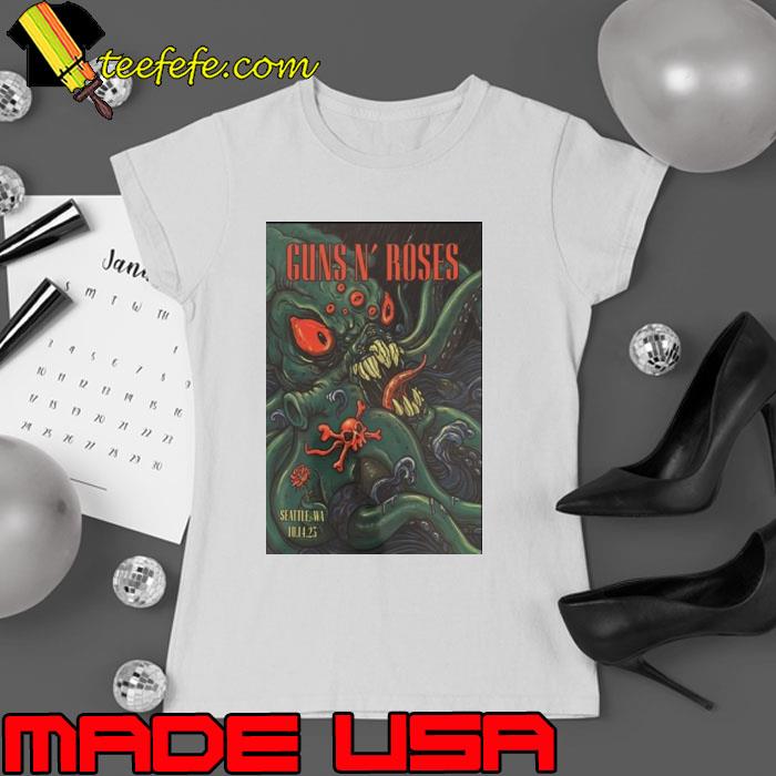 Guns N’ Roses Seattle WA Oct 14 2023 Poster Shirt