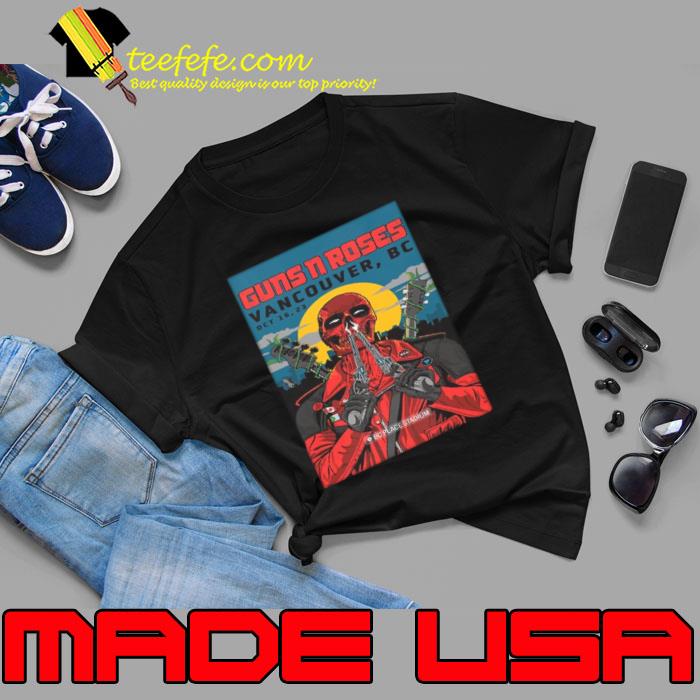 Guns N Roses Vancouver 2023 At BC Place Stadium October 16 Deadpool Skull Style American Tour Shirt