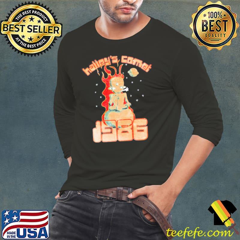 Halley’s Comet 1986 Vintage Shirt Long Sleeve Tee Halley’s Comet 1986 Vintage Shirt Long Sleeve Tee