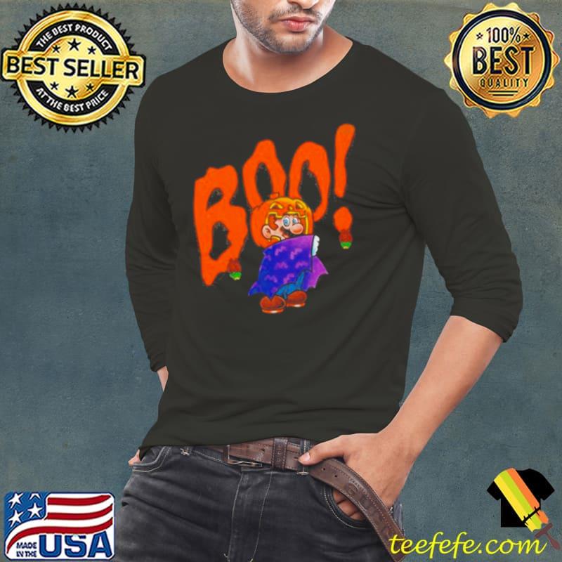 Halloween 2023 Boo! Super Mario Shirt Long Sleeve Tee Halloween 2023 Boo! Super Mario Shirt Long Sleeve Tee