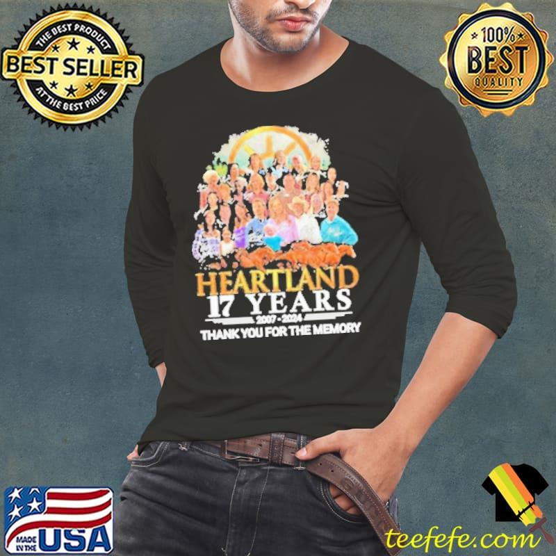 Heartland 17 Years 2007 2024 Thank You for the memories s Long Sleeve Tee Heartland 17 Years 2007 2024 Thank You for the memories s Long Sleeve Tee