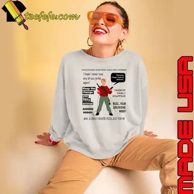 Home Alone Kevin Action Weapons shirt
