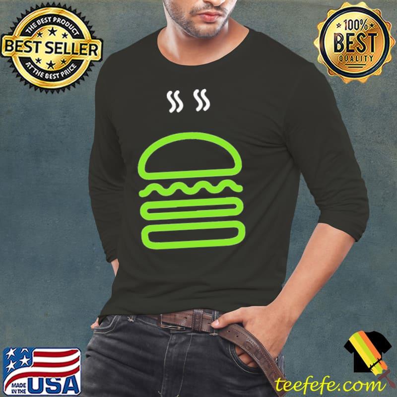 Hot Burger Shake Shake Shack Shirt Long Sleeve Tee Hot Burger Shake Shake Shack Shirt Long Sleeve Tee