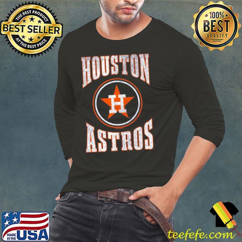 Houston Astros Arched Logo Slub s Long Sleeve Tee Houston Astros Arched Logo Slub s Long Sleeve Tee