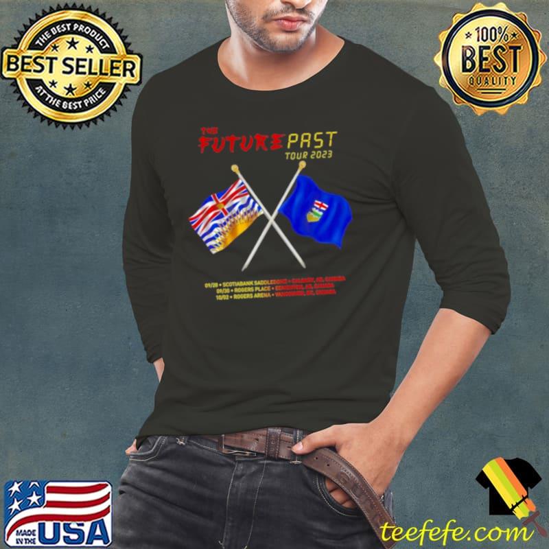 Iron Maiden The Future Past 2023 Tour Canada Flag Shirt Long Sleeve Tee Iron Maiden The Future Past 2023 Tour Canada Flag Shirt Long Sleeve Tee