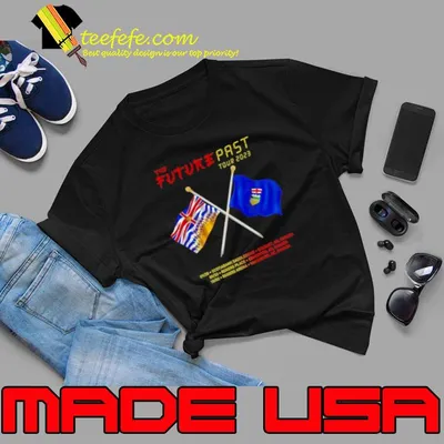 Iron Maiden The Future Past 2023 Tour Canada Flag Shirt