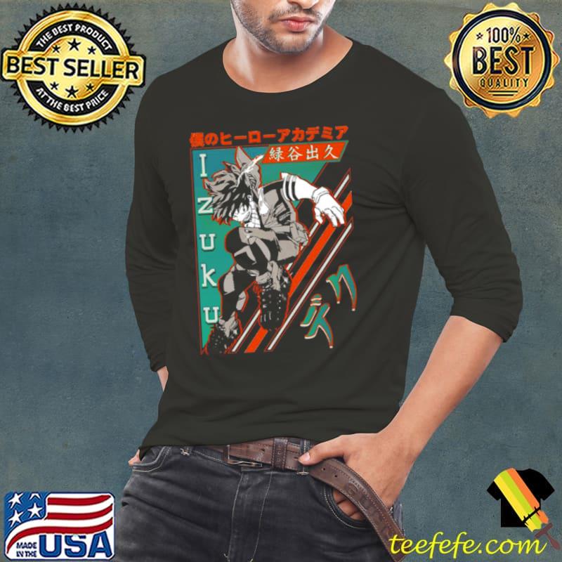 Izuku Midoriya My Hero Academia Japanese Style s Long Sleeve Tee Izuku Midoriya My Hero Academia Japanese Style s Long Sleeve Tee