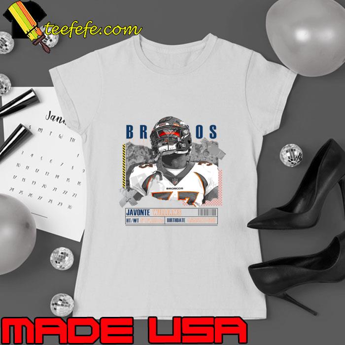 Javonte Williams football running back for the Denver Broncos T-Shirt Ladies tee Javonte Williams football running back for the Denver Broncos T-Shirt Ladies tee