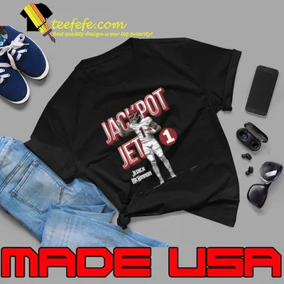 Jerick McKinnon Kansas City Jackpot Football T-Shirt