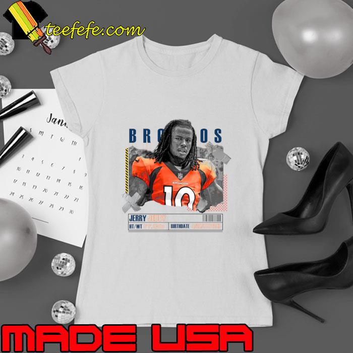 Jerry Jeudy football wide receiver for the Denver Broncos T-Shirt Ladies tee Jerry Jeudy football wide receiver for the Denver Broncos T-Shirt Ladies tee
